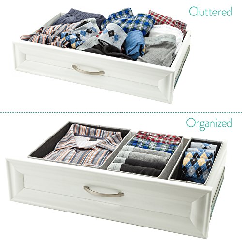 Creative Scents Underwear Drawer Organizer Divider Set of 3 Strong