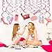 Kristin Paradise 30Ct Spa Day Hanging Swirl Decorations, Makeup Party Supplies, Nail Birthday Theme Favors Set, Make Up Kids Paper Decor for Girl, Women