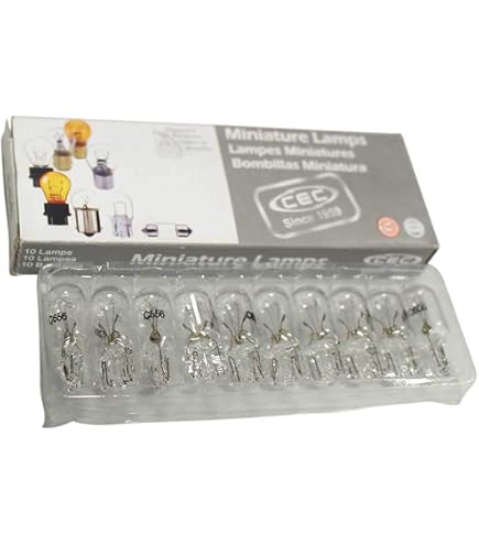 CEC Industries #658 Bulbs - 14 Volt, 1.12W, T-3.25 Shape, W2.1x9.5d Base (Box Of 10) - View #11