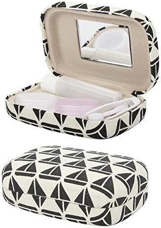 Ezeso Portable Travel Contact Lens Case Box Eye Care Kit Holder Mirror Box (K)