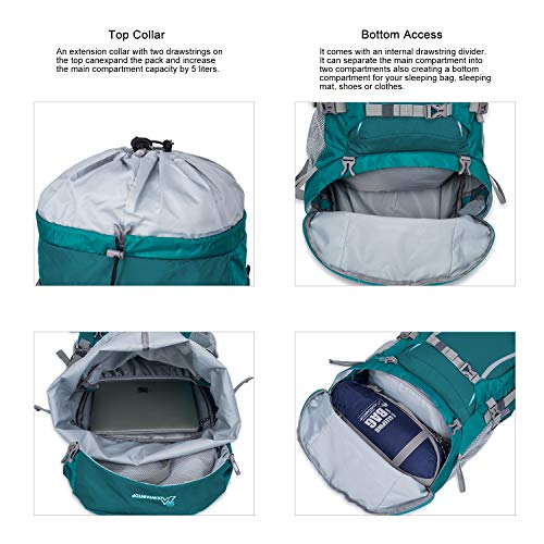 Mountaintop 70L/75L Internal Frame Hiking Backpack Pricepulse