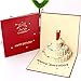 6 Pieces 3D Pop Up Cards, 3D Greeting Cards with Envelopes, Handmade 3D Popup Happy Birthday Cards for Christmas Valentine Birthday Anniversary Wedding Mother's Day Boy Girl Friends Gift (Style A)