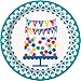 Confetti Birthday Deluxe Party Pack Serves 16 Plates Cups Napkins & Tablecloth