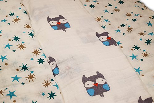 image for CuddleMe MUSLIN SWADDLE BLANKET FOR BABIES - Large Baby Muslin Swaddle