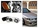 SPEC-D TUNING 2LCLH-COR01JM-DP Made for and compatible with 2001-2002 Corolla JDM Crystal Black Headlights With Amber Corner Signal Lights