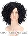 Chantiche Black Wig Synthetic, Short Curly Wig for Women Heat Resistant Synthetic Wigs 1B (GL-0504)