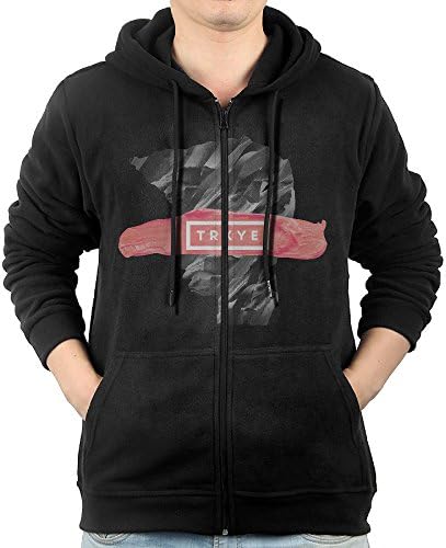 Mens TRXYE Troyesivan Men's Slim Fit Zip-up Hoodies Fleece Sweatshirts JacketX-Large