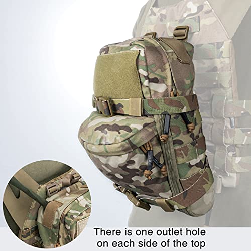 IDOGEAR Mini MOLLE Hydration Pouch Tactical Water Reservoir Bag Outdoor