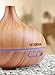 Utopia Home Ultrasonic Essential Oil Diffuser 300ml - Cool Mist Air Humidifier – Water-less Shutoff - 7 Changing Colors - Aromatherapy and Skin Benefits - Bamboo 300ml