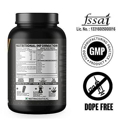 Canada Nutrition Fruity Whey Protein Isolate, 26g Protein, 5.5 BCAAs