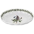 Portmeirion Botanic Garden Fluted Oval Dish (6"x4.5") - Garden Lilac Motif, Porcelain Bakeware with Chip-Resistant Glaze - Oven, Microwave, Freezer, Dishwasher Safe for Everyday Use