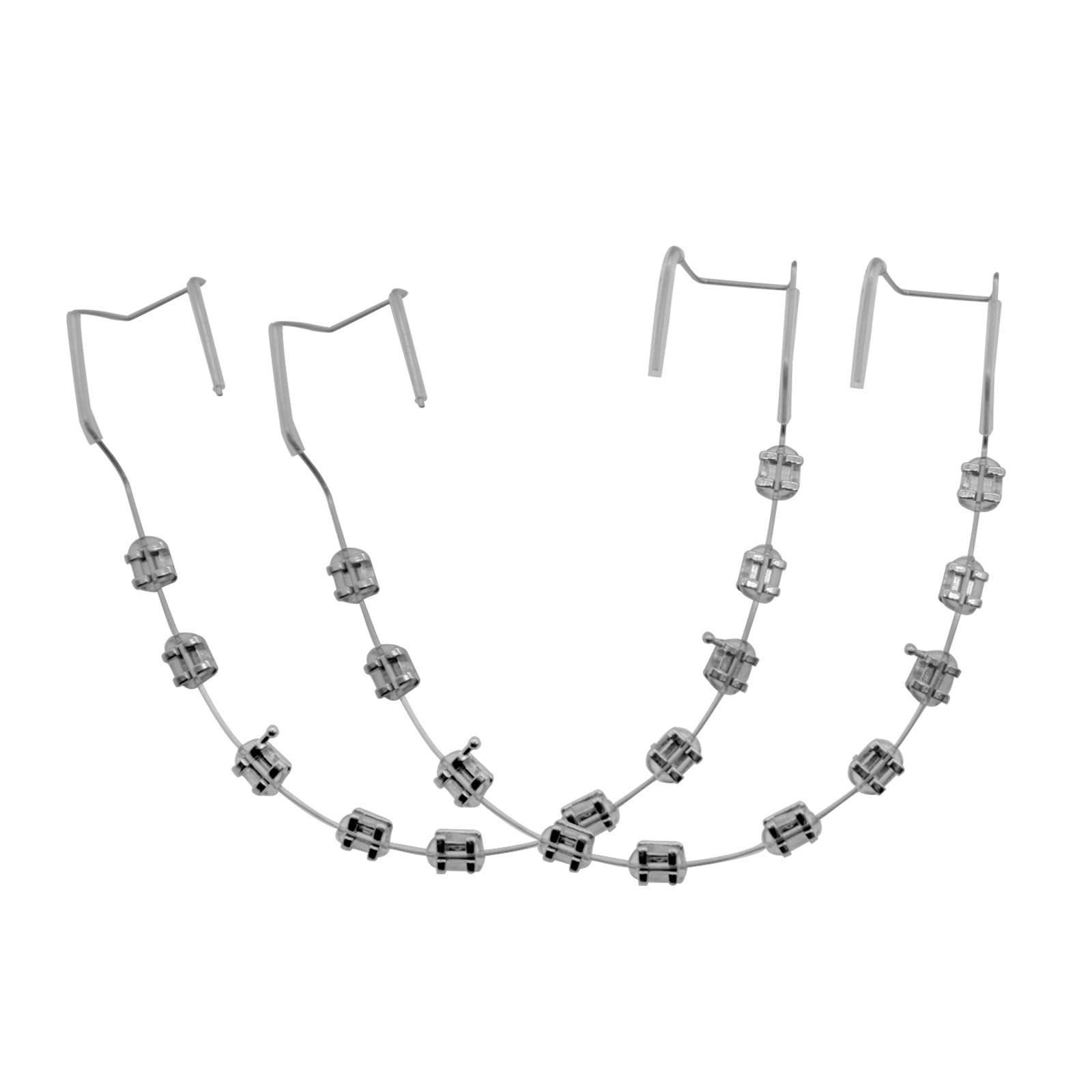 Photo 1 of 1 Pair of Temporary Tooth Decoration, Teeth Retainer Practical Brackets para Dientes Sturdy Retenedores de Dientes Ortodoncia Props for Dental Students to Practice (Transparent color)