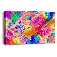 Canvas Wall Art Energe Wave Canvas Prints Home Artwork Decoration for Living Room Bedroom - 12x18 inches