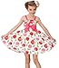 Bonny Billy Girl's Dresses Suspender Flower Print Children Cotton Sundress