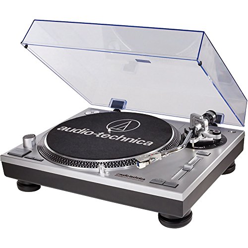 Audio-Technica AT-LP120-USB USB and Analog Professional Silver Turntable (Renewed)