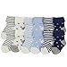 YULI Baby Toddler Soft Socks 6-18 Months Cotton Holiday Gift Bootie Socks 6/12 Pack