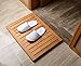 Bathequip Bamboo Floor Mat - Architecturally Pleasing, Elevates You to Dry Off - Rust and Mildew Resistant - Fully Guaranteed
