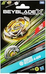 Beyblade X Arrow Wizard 4-80B Starter Pack Top and Launcher view 4