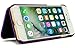 iPhone 7 Case, Bastex Purple Hidden Back Mirror Wallet Case with Stand Feature and Card Holder for Apple iPhone 7