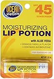 Ocean Potion Suncare Moisturizing Lip Potion SPF 45 Orange Vanilla, 0.15 Ounce each, Pack of 1