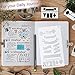 Bullet Journal Stencil, CiaraQ 24 Pieces 4x7 Inch Plastic Planner Stencils Journal/Notebook/Diary/Scrapbook DIY Drawing Template Stencil