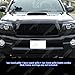 APS Compatible with Toyota Tacoma 2005-2010 TRD Sport Main Upper Lower Bumper Hood Scoop Stainless Steel SS Black Billet Front Grill Grille Insert Combo T87742H