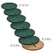 Drhob Flee 6-Piece Green Coaster Set with Flower Pot Shaped Holder for Drinks,Coffee,Cup
