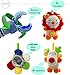 SHILOH Baby Travel Play Arch Stroller Pram Activity Bar with Rattle Squeak Mirror, Lion Giraffe