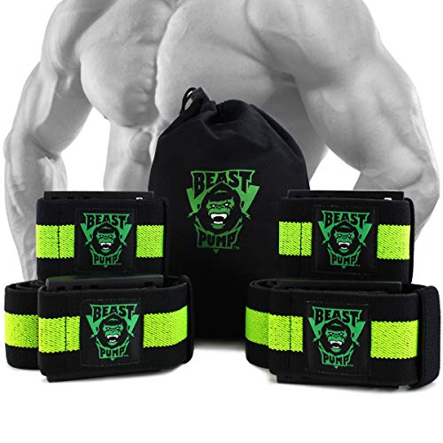 Stargoods Occlusion Bands, Restriction of Blood Flow Muscle Straps Training for Arms and Legs, 4 Pack