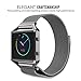 MoKo Fitbit Blaze Band, Milanese Loop Mesh Stainless Steel Bracelet Watch Strap for Fitbit Blaze Smart Fitness Watch with Unique Magnet Lock, No Buckle Needed, Frame NOT Included - BLACK