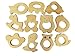 Bettewoo 11pcs Natural Wooden Baby Teether Toys DIY Jelwery Padents Charm