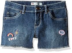 Levi's Girls' Denim Shorty Shorts