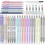 Nicpro 26 PCS Pastel Mechanical Pencil 0.5 mm & 0.7