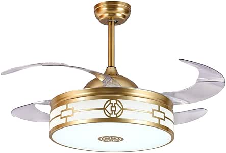 LuxureFan Ventilador de techo con luz LED de 42 pulgadas ventilador de