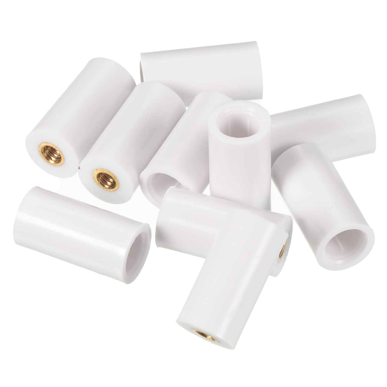 PATIKIL 13mm Dia Pool Cue Ferrules, 10 Pack Snooker Billiard Cue Tips Ferrules Screw-on Pool Stick Tips Replacement Accessories, White