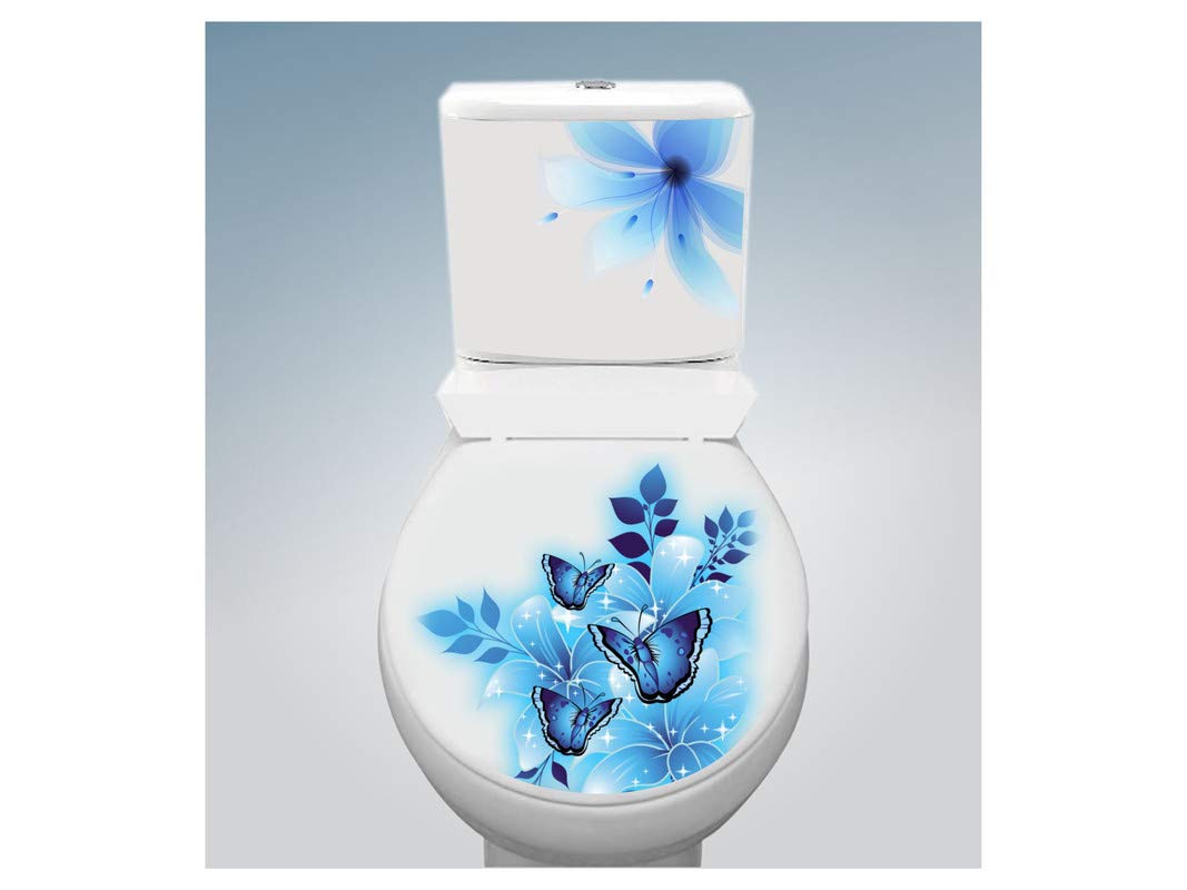 Buy DivineDesigns Butterflies Toilet Seat Sticker (Size 38 X 33 cm
