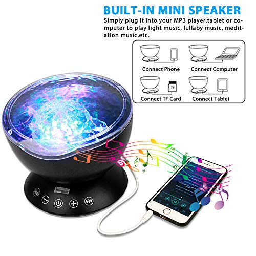Semlos-Ocean-Wave-Projector-Remote-Control-Night-Light-with-Built-in-TF-Card-Slot-Music-Player-and-Timing-Function-Projection-Lamp-for-Kids-Bedroom-Bathroom-Living-Room-Black