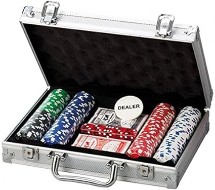 How (House of Wishes) Poker-Game Set 200 Chips (Aluminium CASE Safe Pack)