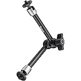 SmallRig 9.8 inch Adjustable Articulating Magic Arm with Both 1/4" Thread Screw for LCD Monitor/LED Lights - 2066B