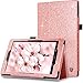 BENTOBEN Case for Fire HD 8 (2018/2017/2016 Release, 8th/7th/6th Generation) Glitter Sparkly Folio Folding Kickstand Smart Cover with Stylus Holder & Auto Wake/Sleep for Amazon Fire HD 8, Rose Gold