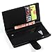 Nokia Lumia 730 /735 Case, Demomm(tm) Flip Pu Leather Case Wallet Cove with Stand for Microsoft Nokia Lumia 730 735 (Black)