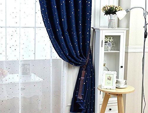 Winyy Star Printed Modern Simplicity Blackout Curtains Cloth
