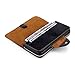 Yafeige Large Luxury Women's RFID Blocking Tri-fold Leather Wallet Zipper Ladies Clutch Purse(1-Waxed Black)