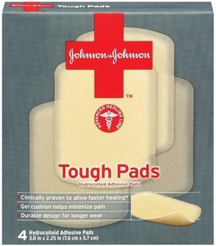 Johnson &amp; Johnson Tough Pads, 4-Count Pads (Pack of 4)