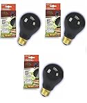 Zilla Night Black Incandescent Bulb 50 Watt (3 Pack)