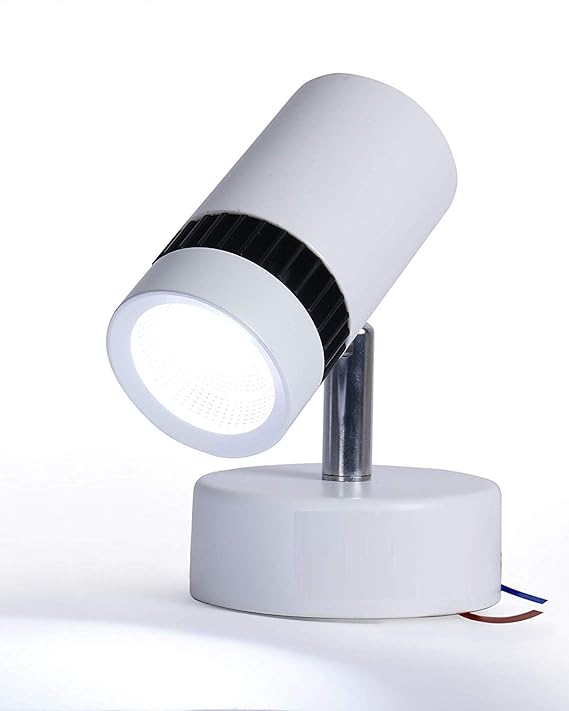 Original(TM) LED Spot Track Light 3 Watt Warm White(Focus/Spot Light) Pack of 1. White Body, 2700k Finest Quality, Bright Light.| spot Lights for Home | Wall Light | (White, 6Watt)