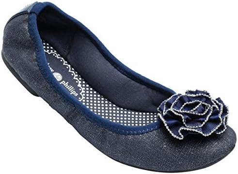 Switchflops Liz Ballet Flat Shoes (Size 6.5, Navy Canvas)