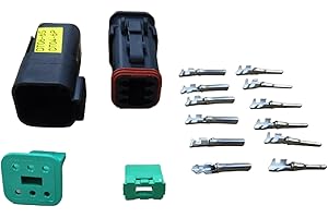 HNARL Genie 6 Pin Connector, DT06, Copper, PVC, 6 Pin, Scissor Lift Connector