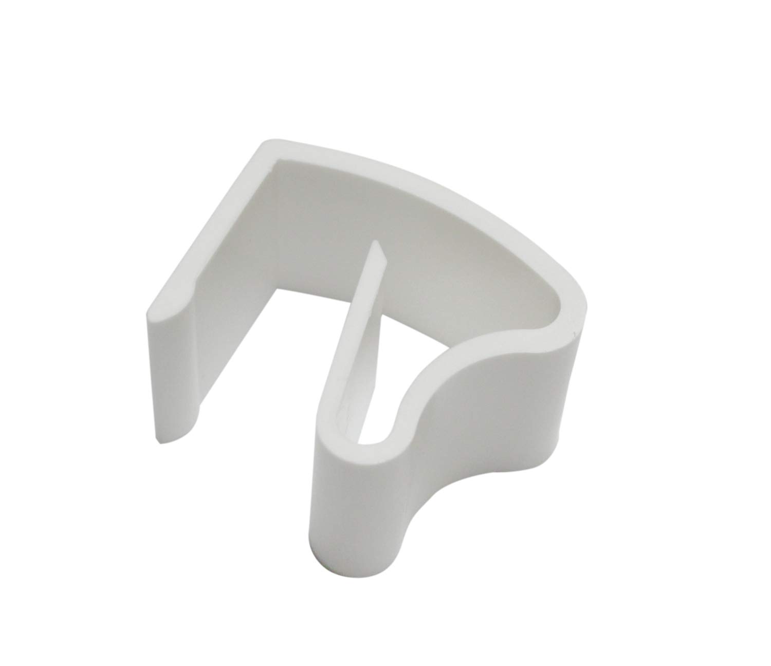 GARDINIA 6 x Universal Aluminium Blind Clamp Brackets Clamp Supports Mounting No Screws Drilling Plastic White