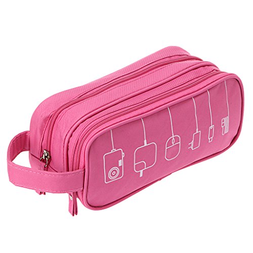 BTSKY-Double-Layer-Travel-Cable-Organizer-Electronics-Accessories-Cases-for-Data-Cables-Chargers-Plugs-Memory-Cards-CF-Cards-and-More-Pink
